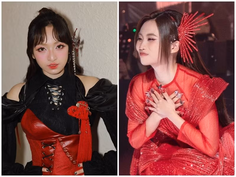 Phương Mỹ Chi còn gửi lời cảm ơn đến Đào Tử A1J đã giúp viết lời Trung cho ca khúc Lạc trôi và đoạn tiếng Trung của Chopsticks. "Thực sự chị đã đặt để quá nhiều ý tứ hay chứ không chỉ là dịch lời cho Lạc trôi, nó giúp em chạm đến trái tim nhiều khán giả nước bạn hơn, nên em vui lắm!", Phương Mỹ Chi bày tỏ. Ảnh: FB Phương Mỹ Chi, Đào Tử A1J.