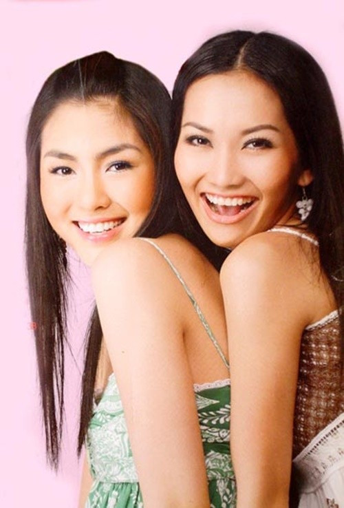 Thời thanh xuân, Kim Hiền (phải) và Tăng Thanh Hà hợp tác trong hai bộ phim: Dốc tình và Hương phù sa. Ảnh: Giáo Dục Việt Nam.