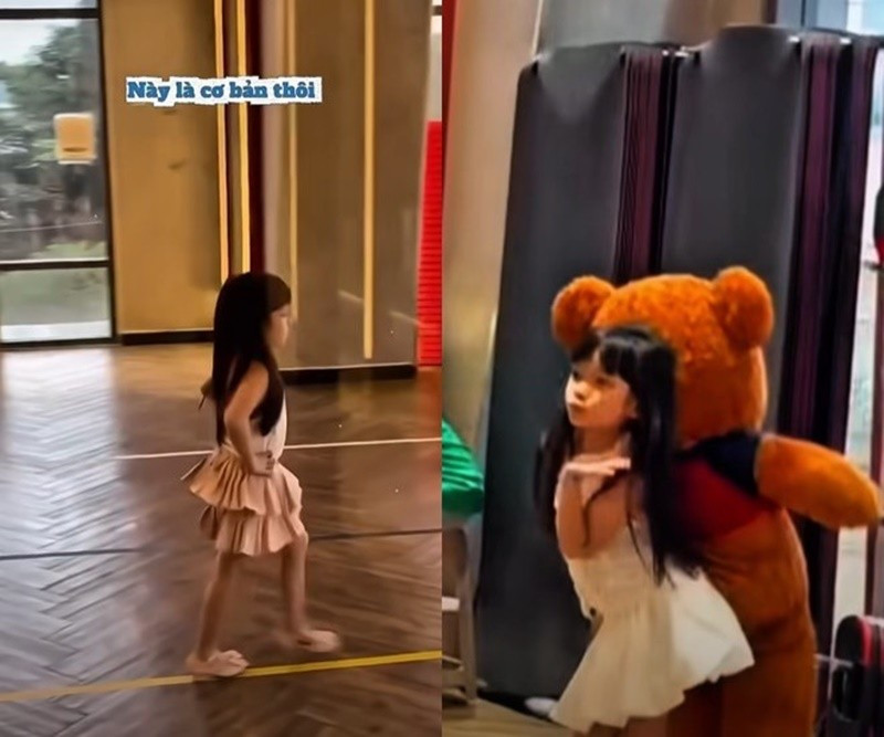 Bé Destiny được học trình diễn thời trang. Ảnh: Thương Trường.