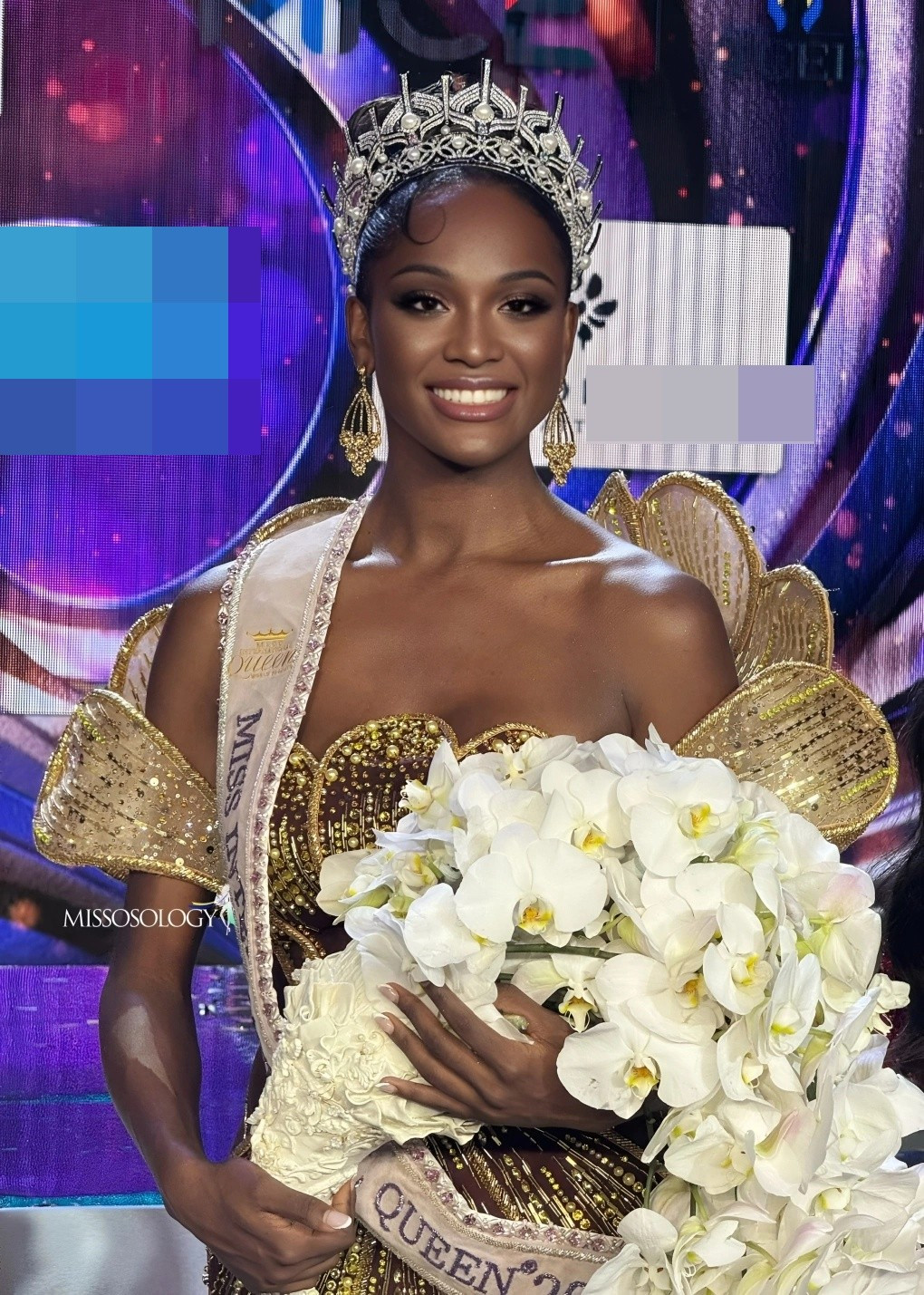 Cô đoạt giải Trang phục dân tộc, Thí sinh trình diễn tốt nhất trong bán kết Hoa hậu Chuyển giới Quốc tế 2025. Ảnh: Missosology.