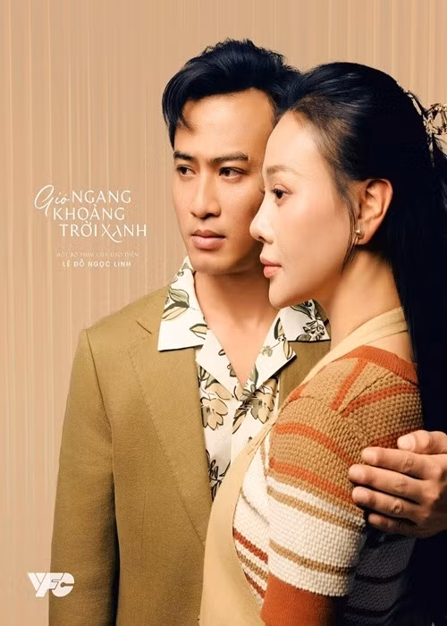 Chồng màn ảnh của Phương Oanh trong Gió ngang khoảng trời xanh là Doãn Quốc Đam. Trước đó, hai diễn viên hợp tác trong phim truyền hình Quỳnh búp bê và Lặng yên dưới vực sâu. Ảnh: FB Phương Oanh.