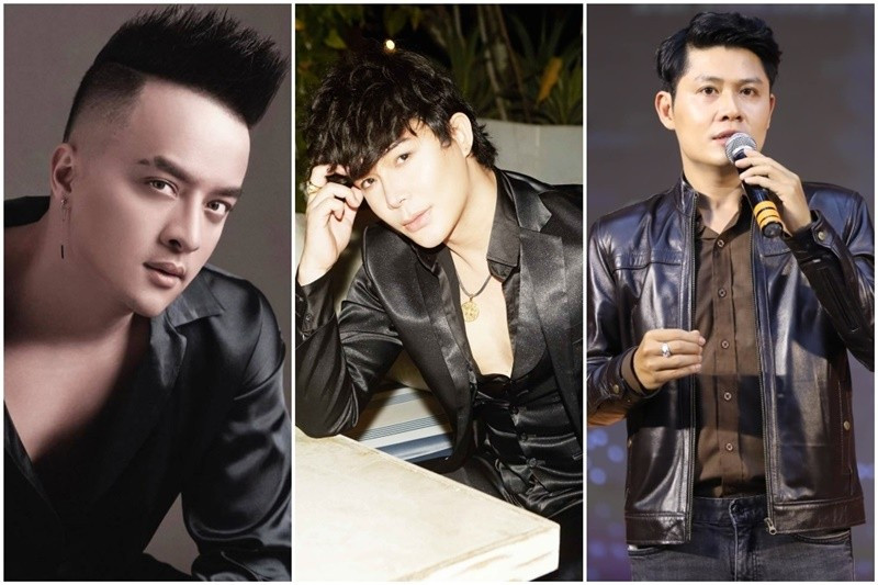 Nathan Lee còn mua loạt hit của Cao Thái Sơn (ngoài cùng bên trái). Cụ thể, tháng 5/2021, nhạc sĩ Nguyễn Văn Chung cho biết, Nathan Lee mua độc quyền các ca khúc Con đường mưa, Pha lê tím, Tình yêu trở lại và Cầu vồng sau mưa hiệu lực vô thời hạn và trên mọi lãnh thổ. 4 ca khúc này đều gắn liền với tên tuổi của Cao Thái Sơn. Ảnh: Vietnamnet.