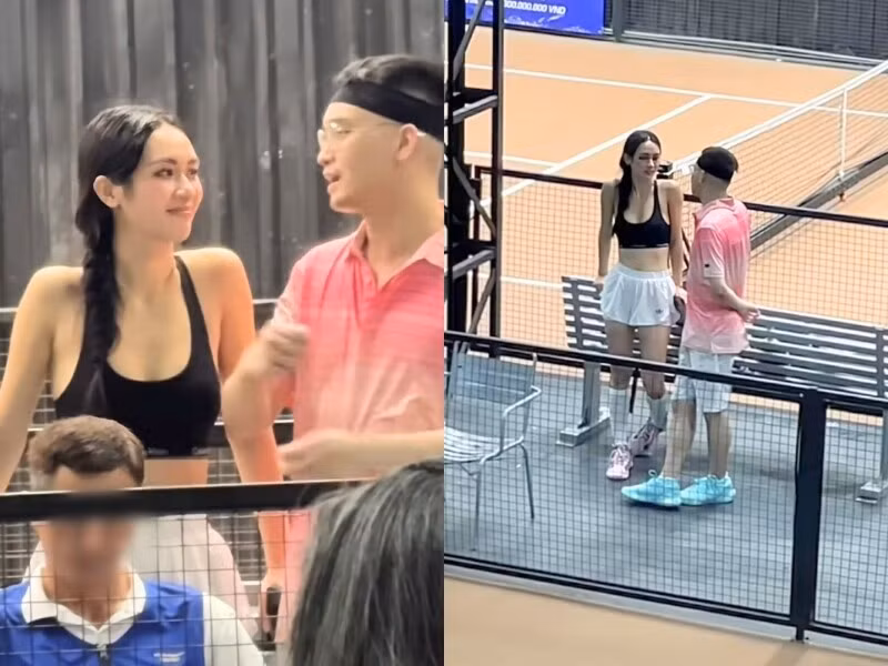 Dù không hoạt động trong showbiz Việt, Đức Phạm vẫn gây chú ý bởi anh là chồng cũ của người mẫu Diệp Lâm Anh. Phía Vũ Thúy Quỳnh là người mẫu, tham gia nhiều cuộc thi nhan sắc. Ảnh: Người Đưa Tin.