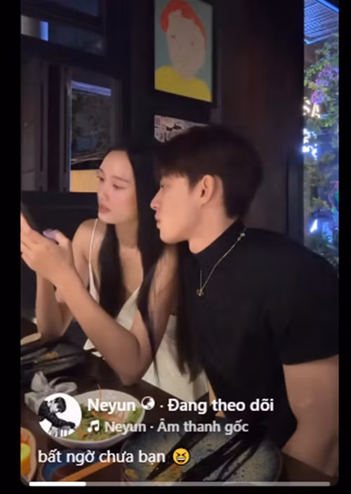 Trên trang cá nhân, Neyun vừa đăng tải clip hẹn hò Á hậu Quỳnh Anh nhân dịp 20/10. Ảnh: FB Neyun.