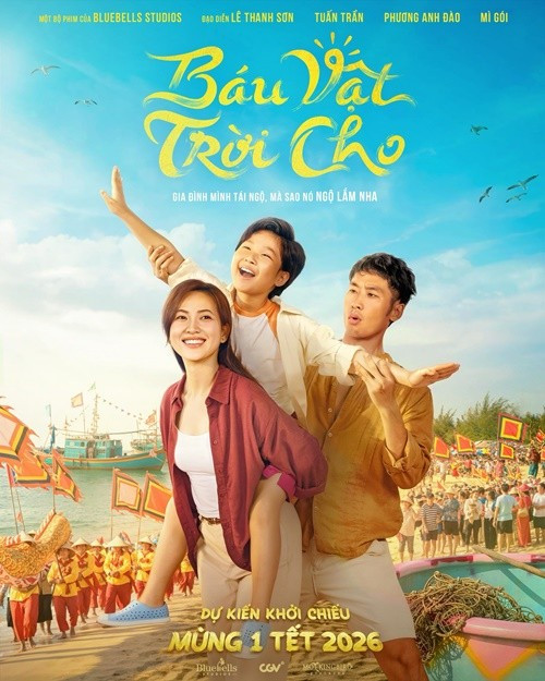 Dịp Tết 2026, Tuấn Trần góp mặt trong bộ phim Báu vật trời cho. Ảnh: FB Tuấn Trần.