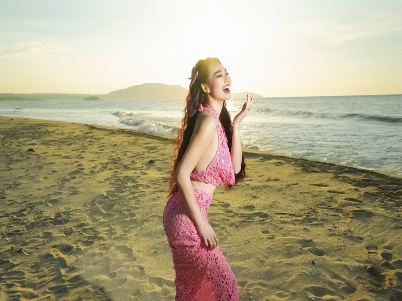 Nữ diễn viên phim Mỹ nhân Sài thành chia sẻ trên Vietnamnet, vì đam mê thể thao nên cô quyết định thay đổi hình thể từ mỏng mai sang khỏe khoắn. Ảnh: FB Khánh My.