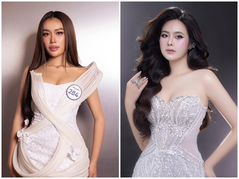 Thiên Kim từng vào top 10 Miss Grand Vietnam 2024. Minh Tâm tốt nghiệp loại xuất sắc ngành Truyền thông Quốc tế tại Học viện Báo chí và Tuyên truyền. Ảnh: FB Đào Minh Tâm, Thiên Kim.