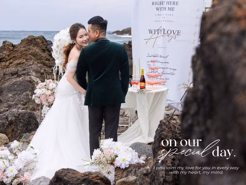 Nam diễn viên tái hôn sau nhiều năm cuộc hôn nhân đầu tan vỡ. Ảnh: FB Hùng Thuận.