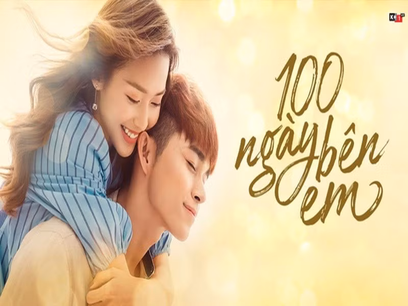 Khả Ngân còn đóng chung với Jun Phạm trong phim 100 ngày bên em. Ảnh: VTV.