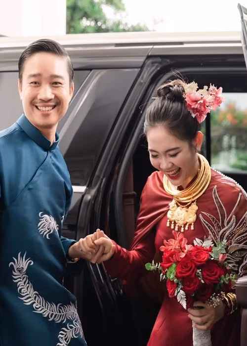 Chồng Mai Anh là doanh nhân Nguyễn Văn Thanh - Chủ tịch tập đoàn ngành bất động sản. Cả hai chênh nhau 16 tuổi. Ảnh: FB Mai Anh.