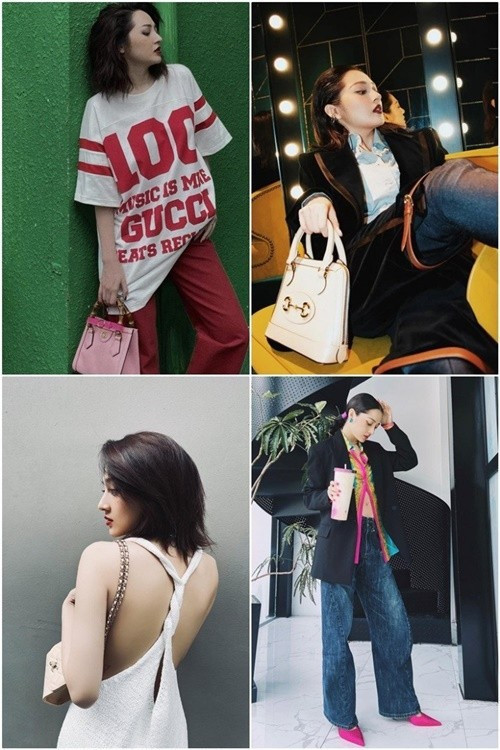 Bảo Anh thường xuyên sử dụng đồ hiệu. Ảnh: Sức Khoẻ Đời Sống.