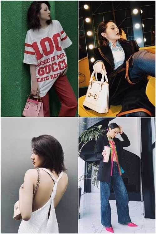 Bảo Anh thường xuyên sử dụng đồ hiệu. Ảnh: Sức Khoẻ Đời Sống.