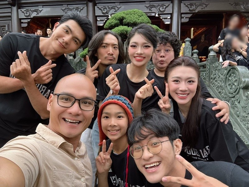 Người đẹp lấn sân diễn xuất. Theo An Ninh Thủ Đô, cô góp mặt trong phim “Trại buôn người”. Ảnh: An Ninh Thủ Đô.