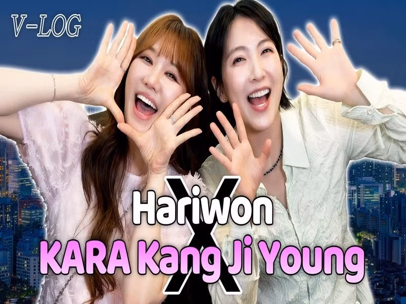 Hari Won và Kang Ji Young luôn tỏ ra tràn đầy năng lượng. Ảnh: FB Hari Won.