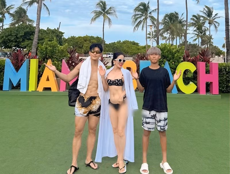 Lệ Quyên đi hát kết hợp nghỉ dưỡng cùng Lâm Bảo Châu và Kỳ Anh. Ảnh: Instagram Lệ Quyên.