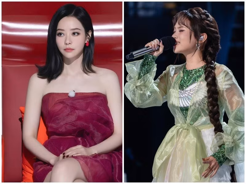 Khi Phương Mỹ Chi thể hiện ca khúc Buôn trăng và Rock hạt gạo, Trương Lương Dĩnh cho biết, Phương Mỹ Chi kiểm soát mọi thứ hoàn hảo, ăn mặc đẹp. “Bạn thật lợi hại”, Trương Lương Dĩnh khen ngợi Phương Mỹ Chi. Ảnh: FB Phương Mỹ Chi.