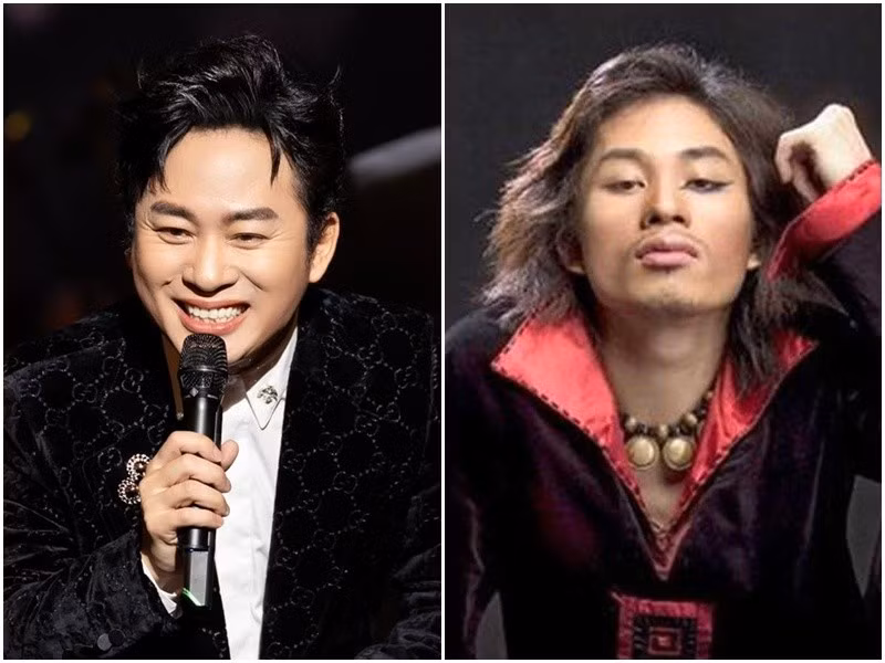 Mới đây, Tùng Dương đăng ảnh xưa và nay của mình. Anh hài hước cho biết: "Hôm qua vừa bước ra sân khấu, có khán giả đã thốt lên “Ối Tùng Dương hôm nay đẹp trai thế, nhìn không quen”. Thế thì từ nay sẽ phải quen vì sang một trang mới: trang của quý ông lịch lãm. Tạm biệt nhé Dương xưa? Xưa mặc quái, nay mặc quý. Ngày xưa ai chê, giờ ai mê. Thời trang xưa: gây sốc – thời trang nay: gây nghiện". Ảnh: FB Tùng Dương.