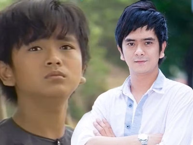 Hình ảnh Hùng Thuận trong Đất phương Nam cách đây 28 năm và ngày trẻ. Ảnh: Dân Việt.