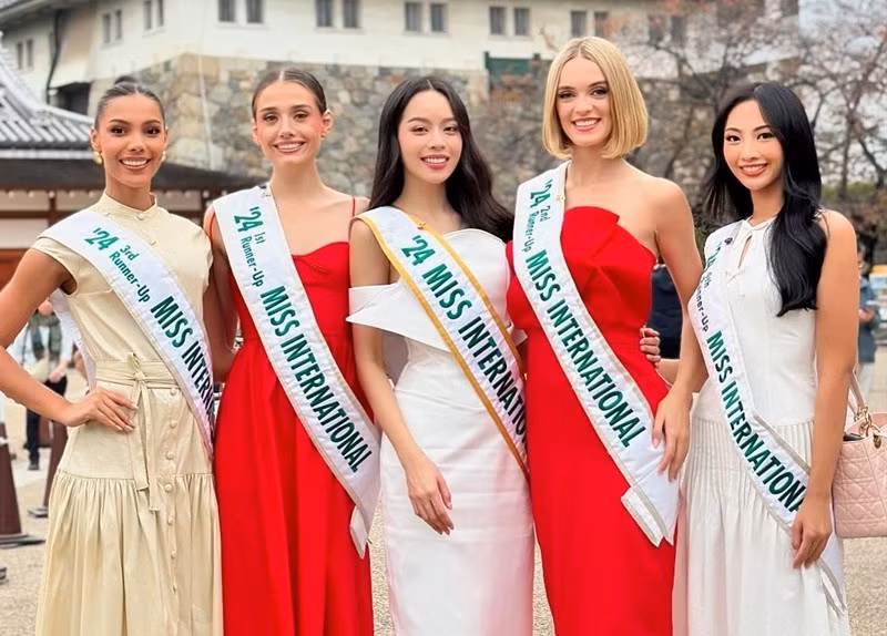Sau chung kết Miss International 2024, các á hậu thăng hạng nhan sắc. Ảnh: Miss International.