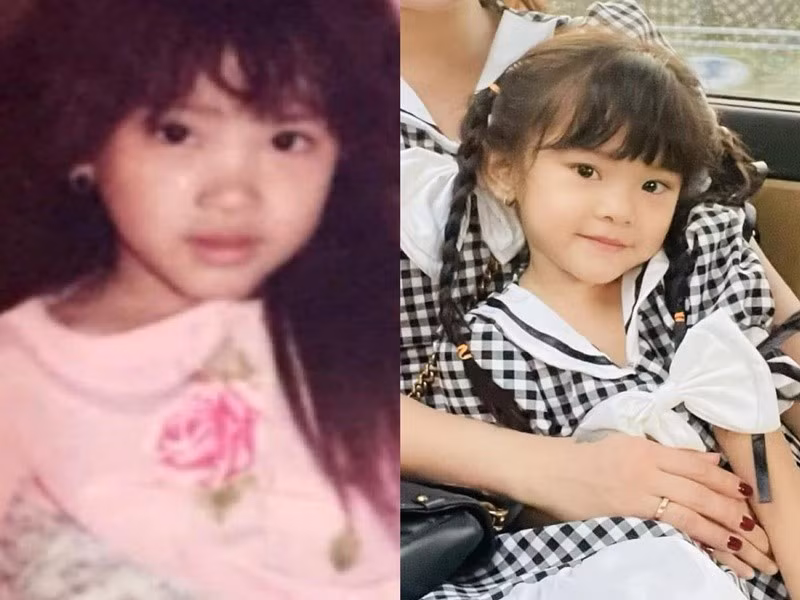 Bé Kem càng lớn càng giống Hải Băng. Ảnh: FB Hải Băng.