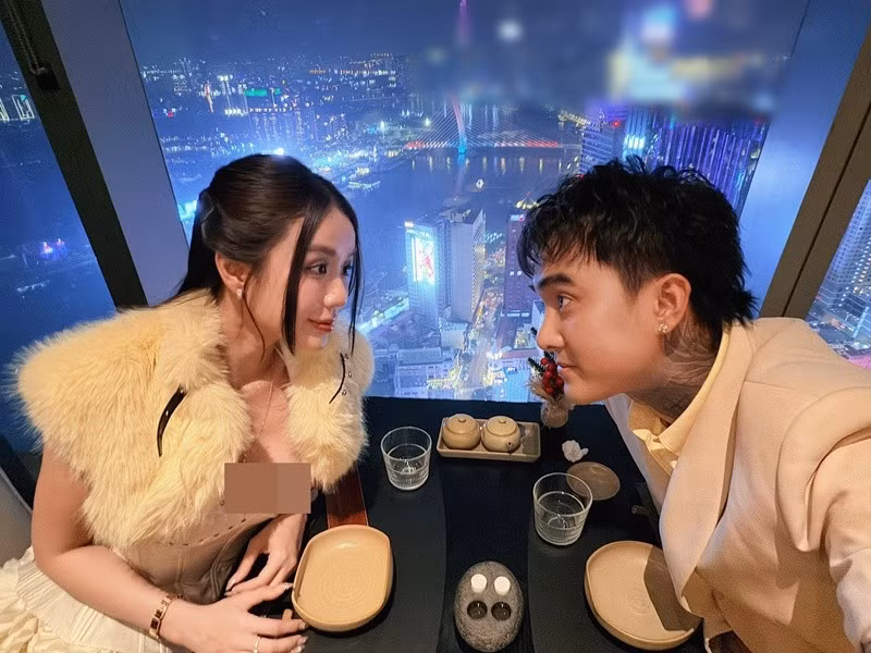 Mới đây, Bảo Ngọc bày tỏ sự biết ơn dành cho chồng – rapper Đạt G, khi anh luôn yêu thương và trân trọng cô ngay cả lúc cô chưa biết làm đẹp, không trang điểm. Ảnh: FB Đạt G.