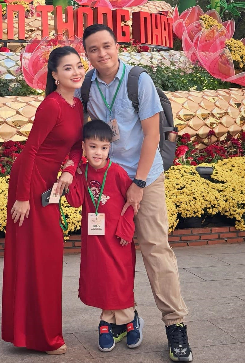 Theo Phụ Nữ Việt Nam, vợ chồng Thanh Ngọc có con trai đầu lòng sau 8 năm mong đợi. Sau khi đạt được mong muốn lớn nhất là có được một em bé, Thanh Ngọc dành toàn bộ tâm huyết để dưỡng thai, sinh con và chăm sóc cho con.