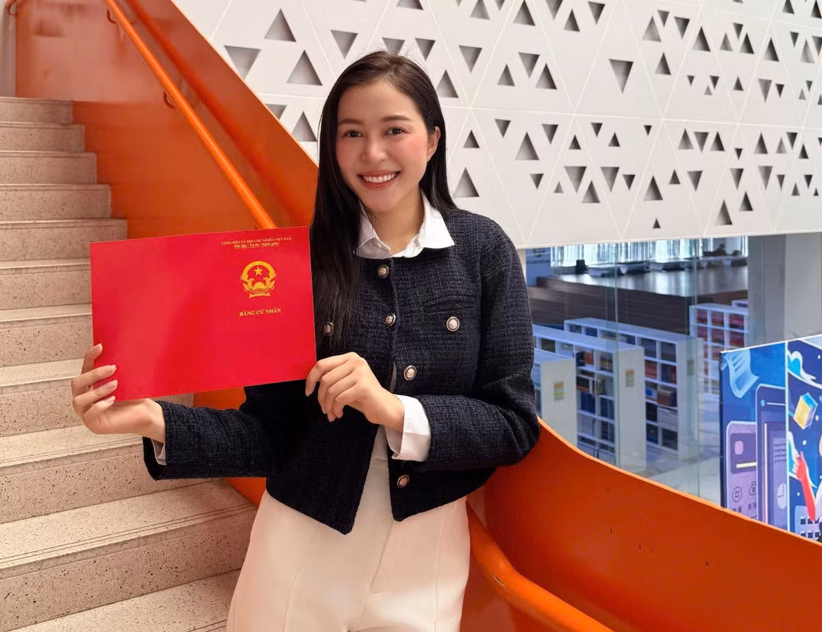 Ngoài thực hiện trọng trách hoa hậu, Kiều Duy tập trung hoàn thành việc học. Cô chính thức nhận bằng tốt nghiệp loại giỏi tại Đại học FPT Cần Thơ. Ảnh: Sen Vàng.