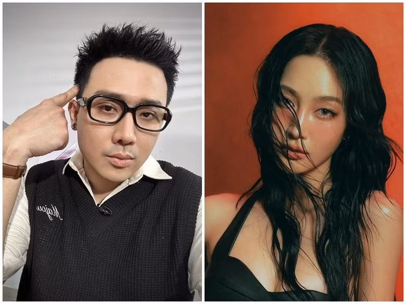 Xem MV Trao về anh của Juky San, Trấn Thành tấm tắc khen ngợi giọng hát của đàn em. Ảnh: FB Trấn Thành, Juky San.