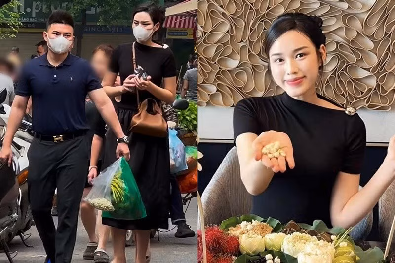 Viết Vương giữ chức Tổng giám đốc tập đoàn Sơn Hải giai đoạn 2021-2024. Theo Tiền Phong, Hoa hậu Đỗ Thị Hà và đồng hành cùng thiếu gia Viết Vương trong nhiều hoạt động của tập đoàn. Ảnh: Tiền Phong.