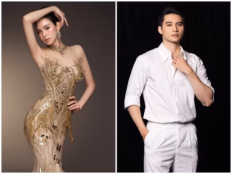 Sau The Face Vietnam 2023, “Kim Tae Hee Việt Nam” tiếp tục phát triển công việc người mẫu đồng thời hẹn hò Tuấn Ngọc. Đến tháng 1/2025, Hương Liên và Tuấn Ngọc chia tay. Ảnh: FB Hương Liên, Tuấn Ngọc.