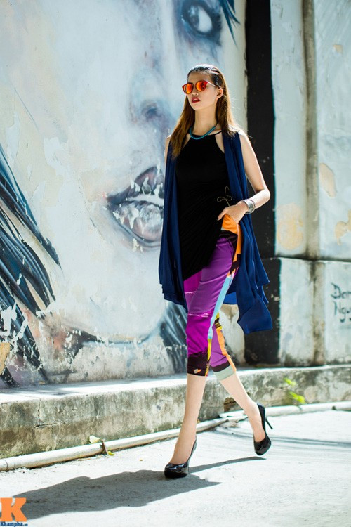 Hồng Xuân giành giải á quân cuộc thi Vietnam's Next Top Model năm 2015. Sau sân chơi người mẫu này, cô lột xác. Trước nghi vấn dao kéo, Hồng Xuân phủ nhận. Ảnh: Khám Phá.﻿