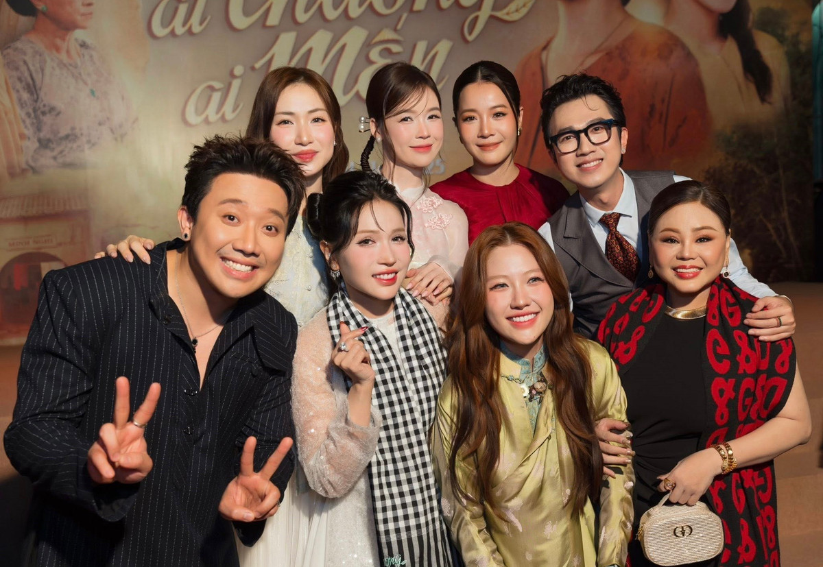 Thu Trang - Tiến Luật để lại bình luận cảm ơn Trấn Thành đã ủng hộ dự án phim. Ảnh: FB Trấn Thành.