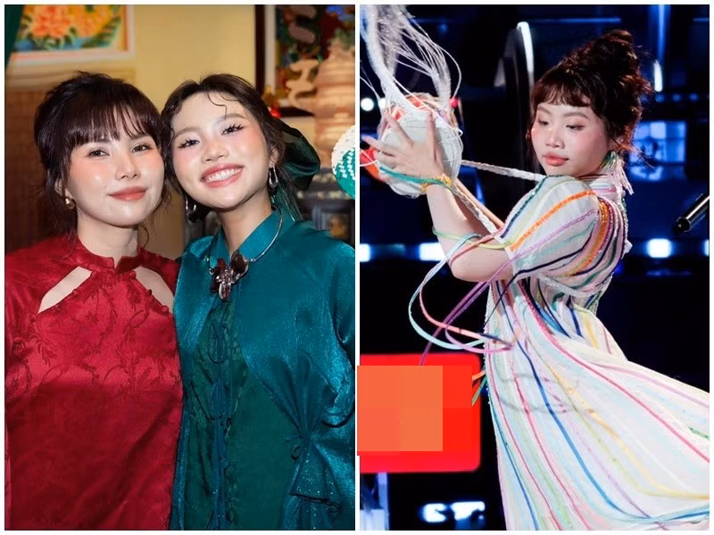 Chia sẻ về bộ trang phục của Phương Mỹ Chi trong tập ghi hình ở Singapore, Phương Mỹ Quyên cho biết: "Mình luôn tâm niệm rằng, bộ trang phục là phần đóng góp nhỏ cho cả tiết mục trình diễn, đẹp thôi chưa đủ, trang phục trình diễn cần làm được nhiều hơn như thế: tương trợ được cho vũ đạo trở nên đẹp mắt, tạo được hiệu ứng sân khấu tốt và quan trọng là người diện cảm thấy tự tin, phù hợp". Ảnh: FB Quyên Phương.