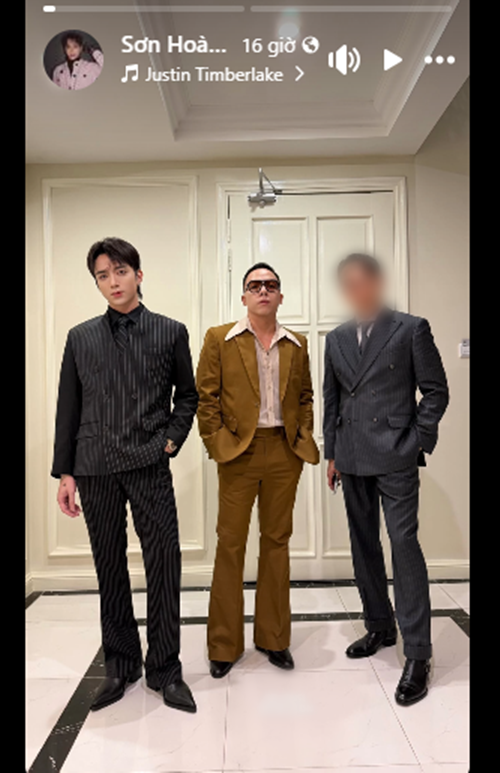 Nhà sản xuất Hoàng Touliver cũng tham dự đám cưới của Á hậu Phương Nhi - Minh Hoàng. Ảnh: FB Soobin Hoàng Sơn.