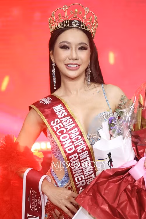 Bowonrat Maneerat - đại diện Thái Lan được trao danh hiệu á hậu 2 Miss Asia Pacific International 2025. Ảnh: Missosology.