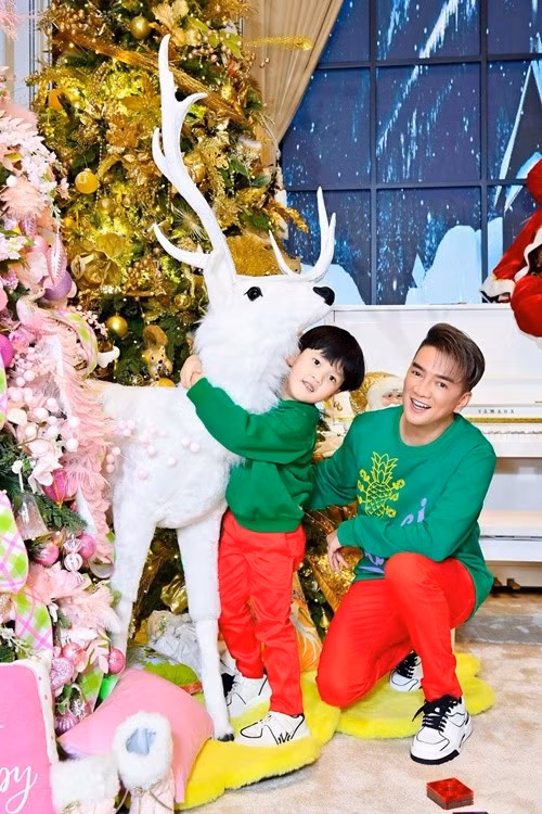 Đàm Vĩnh Hưng đang muốn bán biệt thự Quận 10, TP HCM để về sống gần trường học của con trai Polo (ở Quận 2). Ảnh: FB Polo Huỳnh.