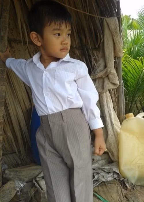 Kỳ Phong - con trai của diễn viên Kiều Trinh đóng phim từ ngày còn rất nhỏ. Ảnh: FB Kiều Trinh.