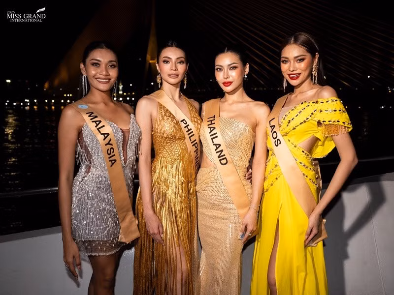 Miss Grand International 2025 có 76 thí sinh tham dự. Trước đó, 2 mỹ nhân rút khỏi cuộc thi gồm đại diện Kenya và Cameroon. Ảnh: Miss Grand International.