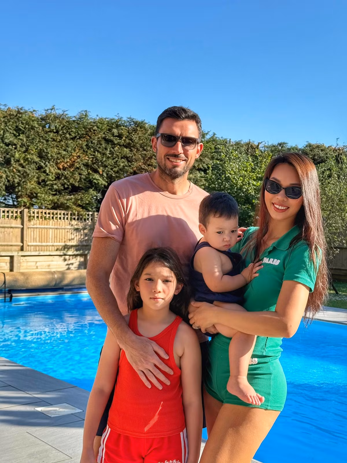 Người mẫu gợi cảm nhất nhì showbiz Việt sinh con gái Myla vào năm 2018 và con trai thứ hai Luca vào tháng 5/2024. Ảnh: FB Hà Anh.