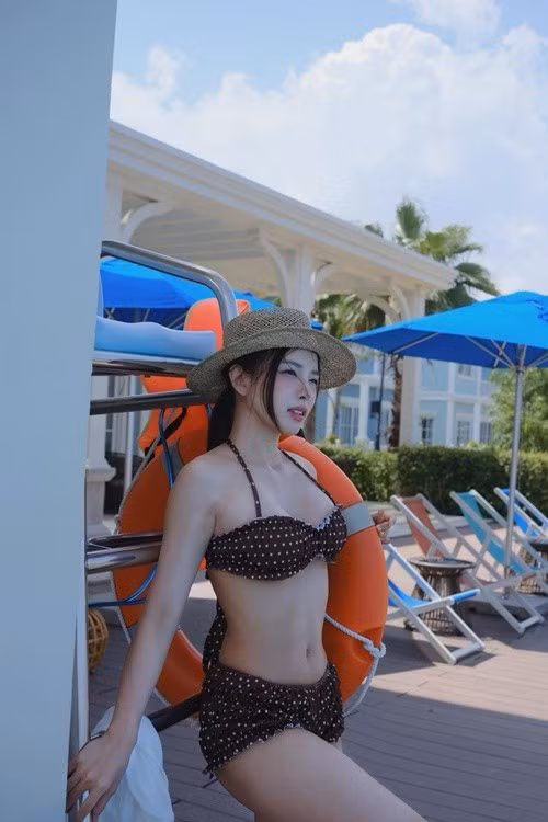 Trước lời gạ gẫm từ phía người lạ, Khánh Vy thể hiện sự mỉa mai. Ảnh: FB Huỳnh Khánh Vy.