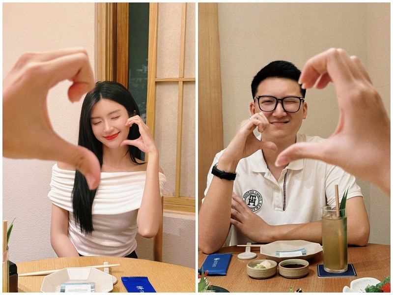 Duy Minh kém Ngọc Huyền 1 tuổi, chững chạc, trưởng thành. Ảnh: FB Ngọc Huyền.