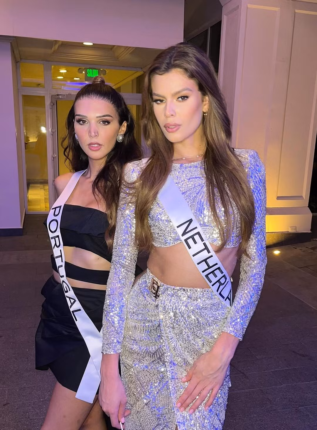 Cùng tham gia Miss Universe 2023, Marina và Rikkie có mối quan hệ rất thân thiết. Ảnh: Instagram Machete.