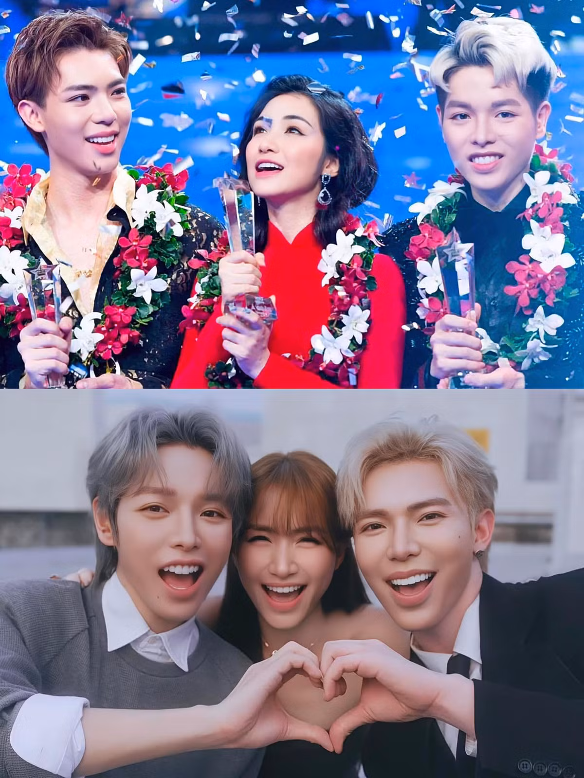 Đức Phúc cùng Hòa Minzy và Erik chơi thân từ năm 2017. Ảnh: FB Đức Phúc.