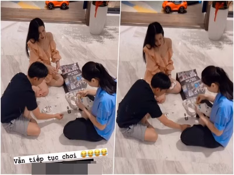 Diệp Lâm Anh thường đến chơi nhà vợ chồng Đàm Thu Trang. Ảnh: Phụ Nữ Việt Nam.