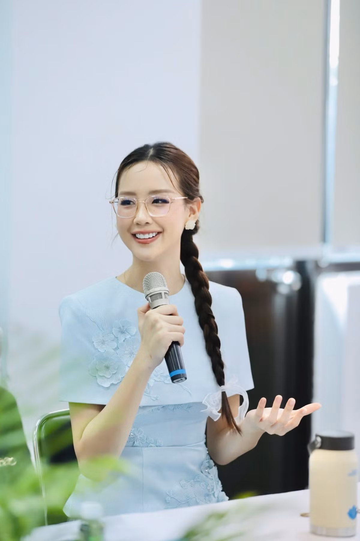 Tháng 8/2025, Bảo Ngọc trở thành đại diện Việt Nam ở Miss World 2026. Ảnh: FB Bảo Ngọc.