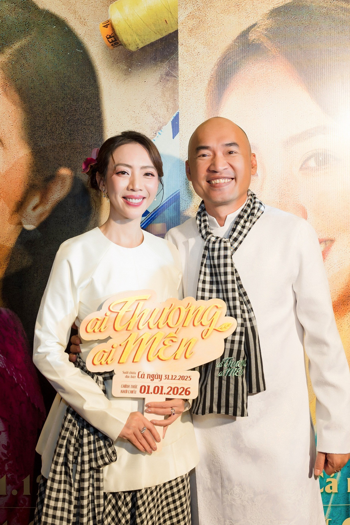 Trong Ai thương ai mến, Thu Trang đóng nữ chính, Tiến Luật đảm nhận một vai nhỏ. Ảnh: FB Tiến Luật.