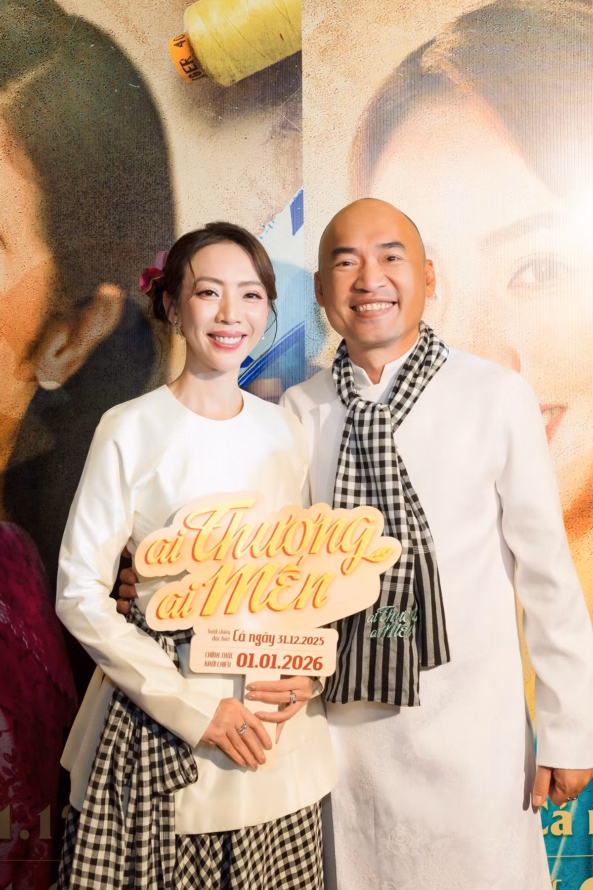 Trong Ai thương ai mến, Thu Trang đóng nữ chính, Tiến Luật đảm nhận một vai nhỏ. Ảnh: FB Tiến Luật.