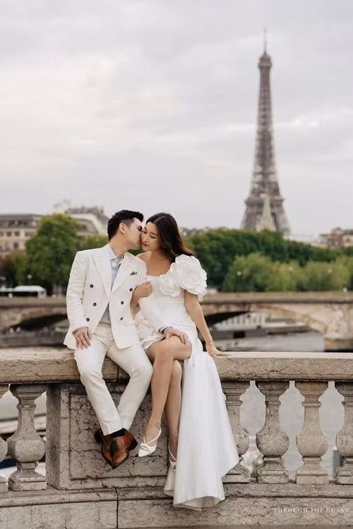 Mỹ Linh đáp lời chồng doanh nhân: "Cảm ơn papa Titi đã luôn đồng hành cùng em nha". Ảnh: FB Đỗ Vinh Quang.