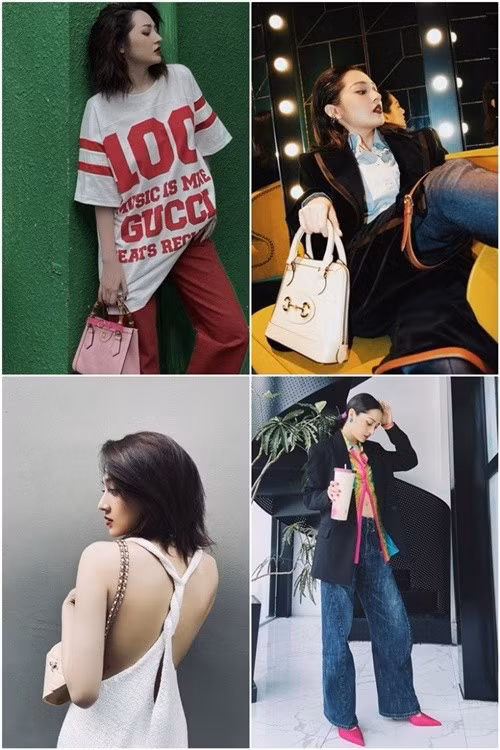 Bảo Anh thường xuyên sử dụng đồ hiệu. Ảnh: Sức Khỏe Đời Sống.