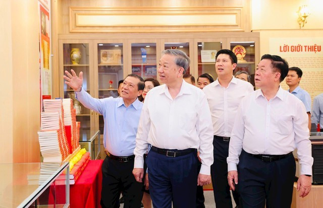 Tổng Bí thư Tô Lâm làm việc với Ban Tuyên giáo và Dân vận Trung ương, ngày 11/6/2025.